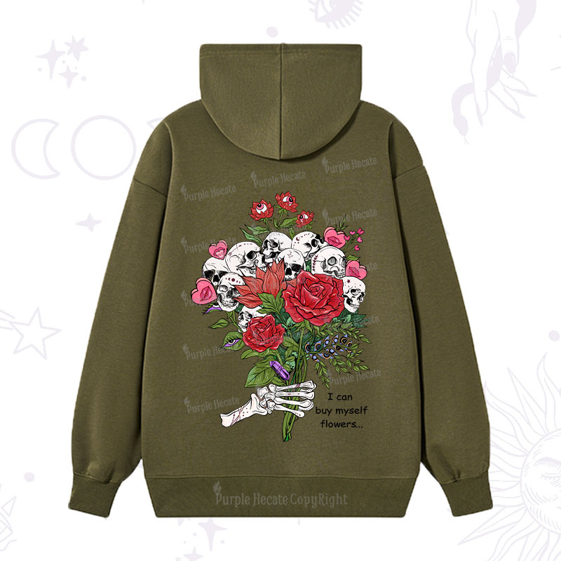 Purplehecate I Can Buy Myself Flowers Hoodie