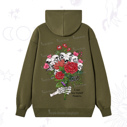 Purplehecate I Can Buy Myself Flowers Hoodie