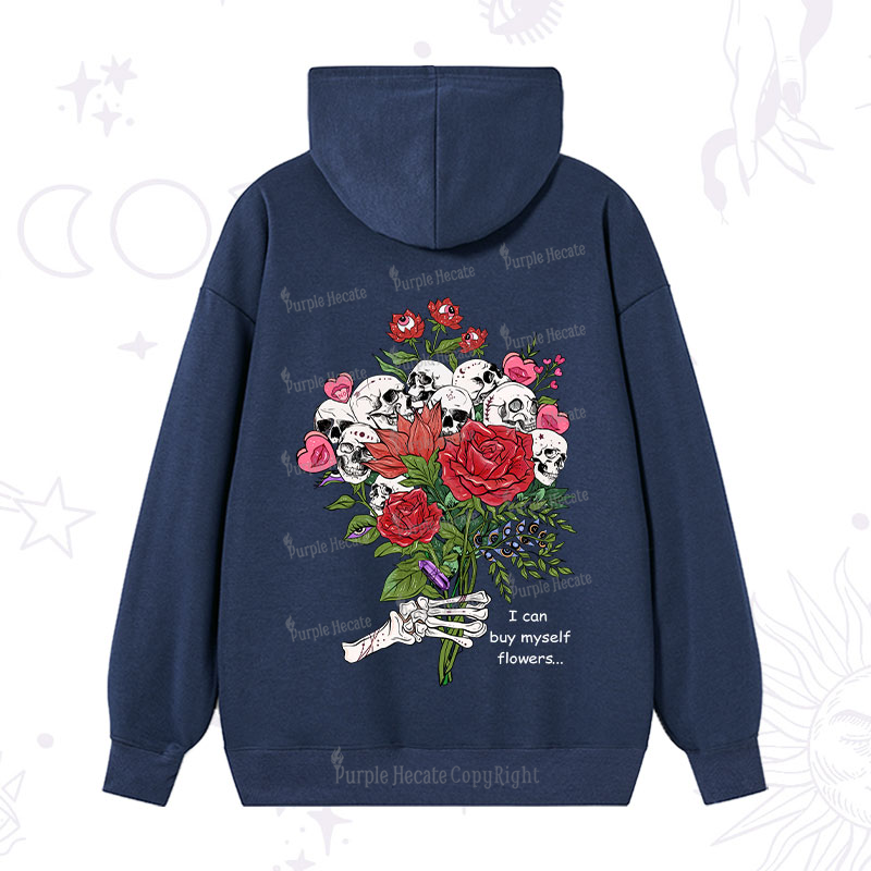 Purplehecate I Can Buy Myself Flowers Hoodie