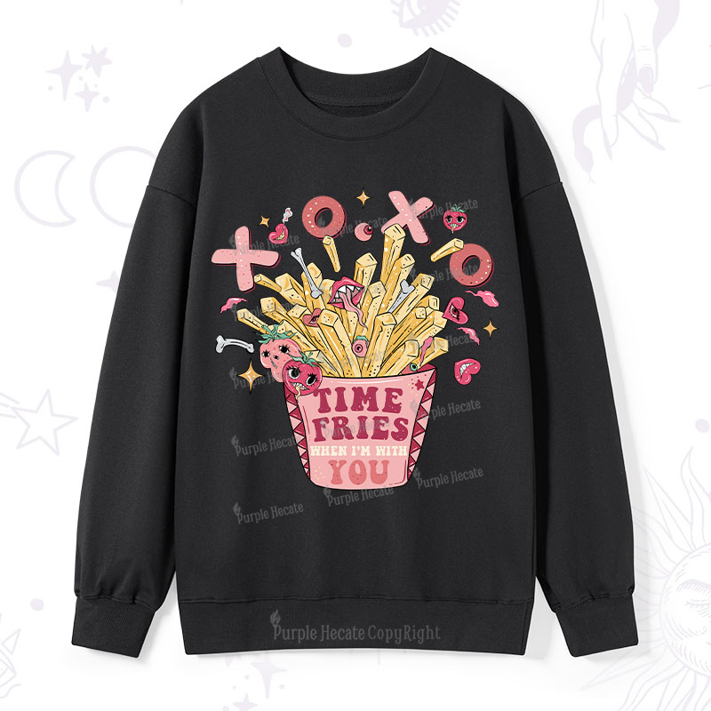 Purplehecate Time Fries When I'm With You Sweatshirt
