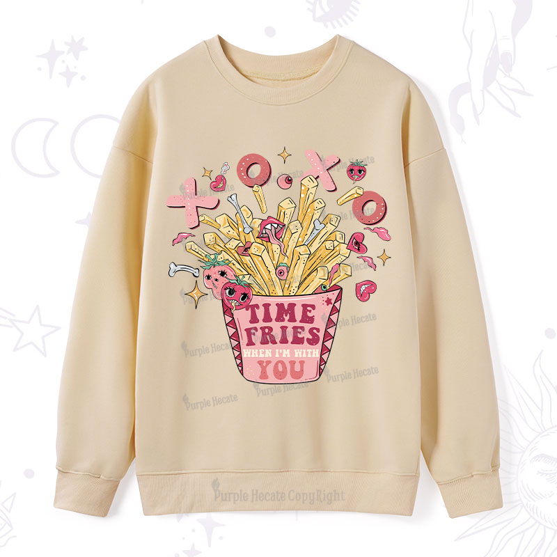 Purplehecate Time Fries When I'm With You Sweatshirt