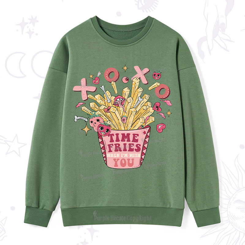 Purplehecate Time Fries When I'm With You Sweatshirt