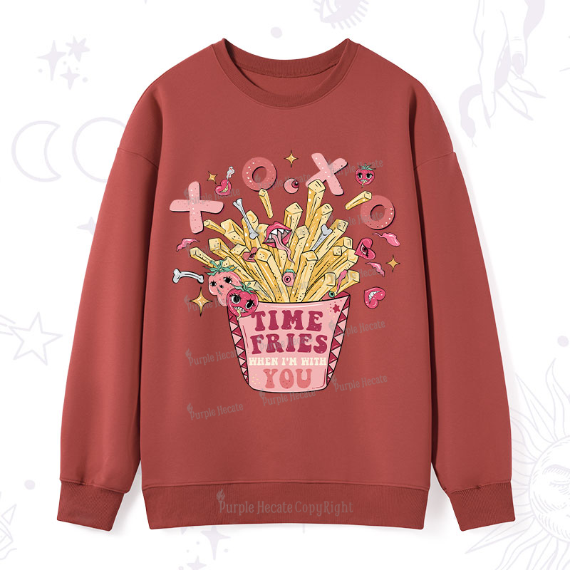 Purplehecate Time Fries When I'm With You Sweatshirt