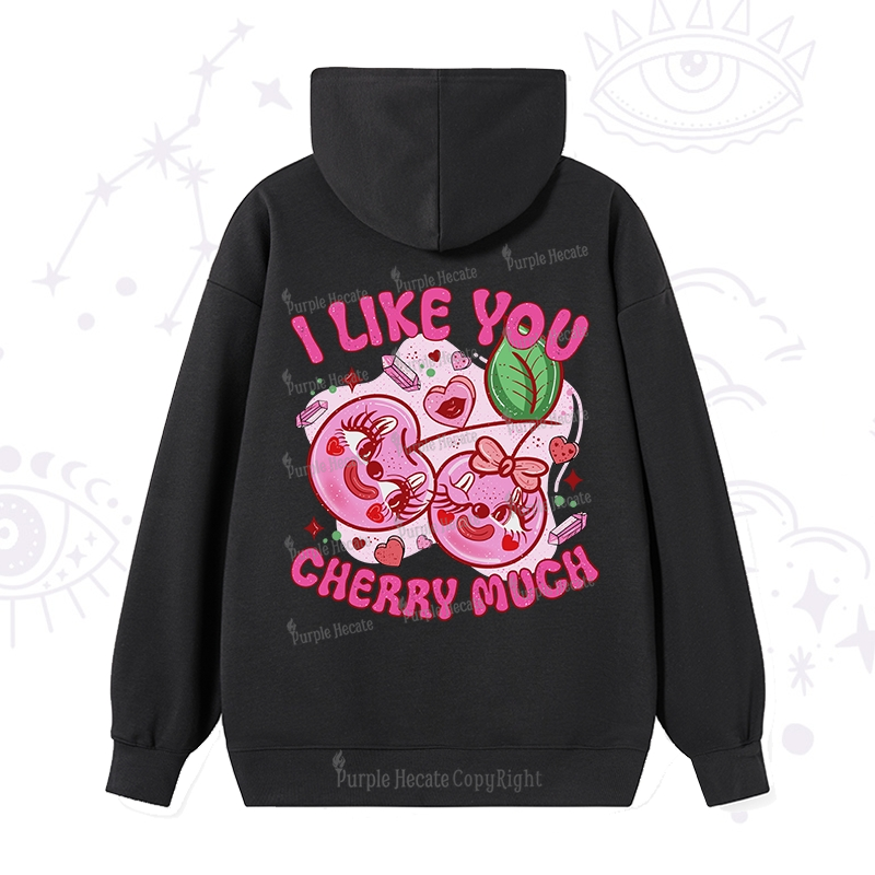 Purplehecate I Like You Cherry Much Hoodie