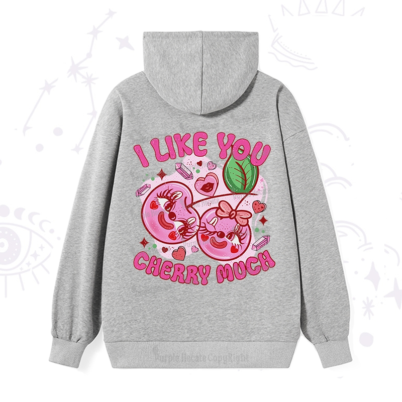 Purplehecate I Like You Cherry Much Hoodie
