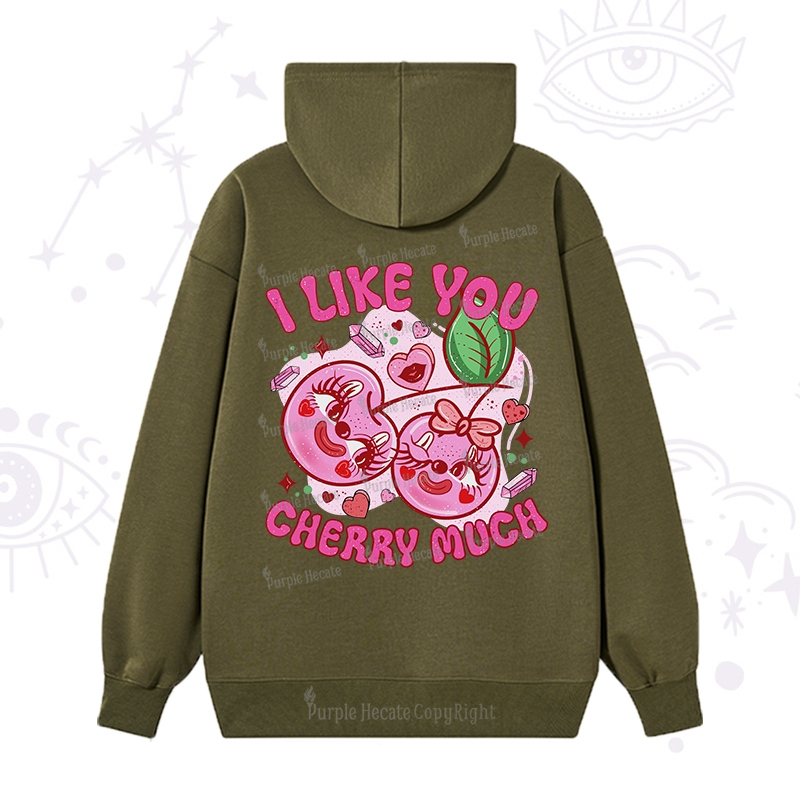 Purplehecate I Like You Cherry Much Hoodie