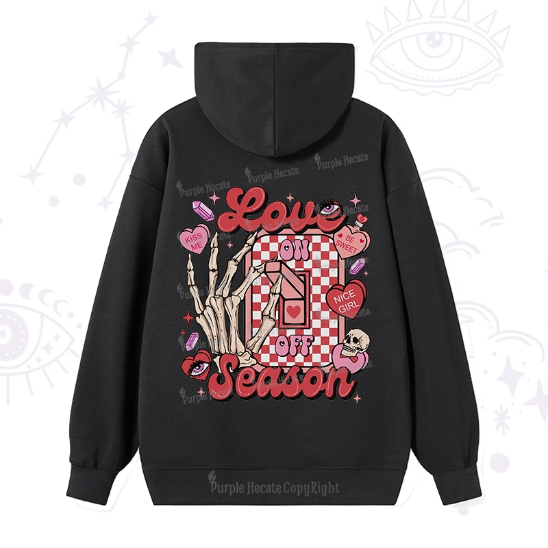 Purplehecate Love On Or Off Hoodie