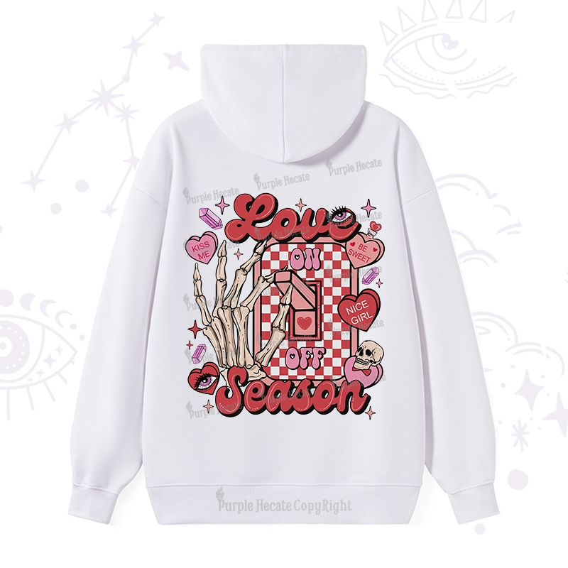 Purplehecate Love On Or Off Hoodie