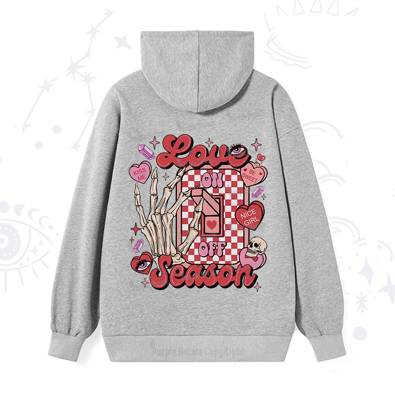 Purplehecate Love On Or Off Hoodie