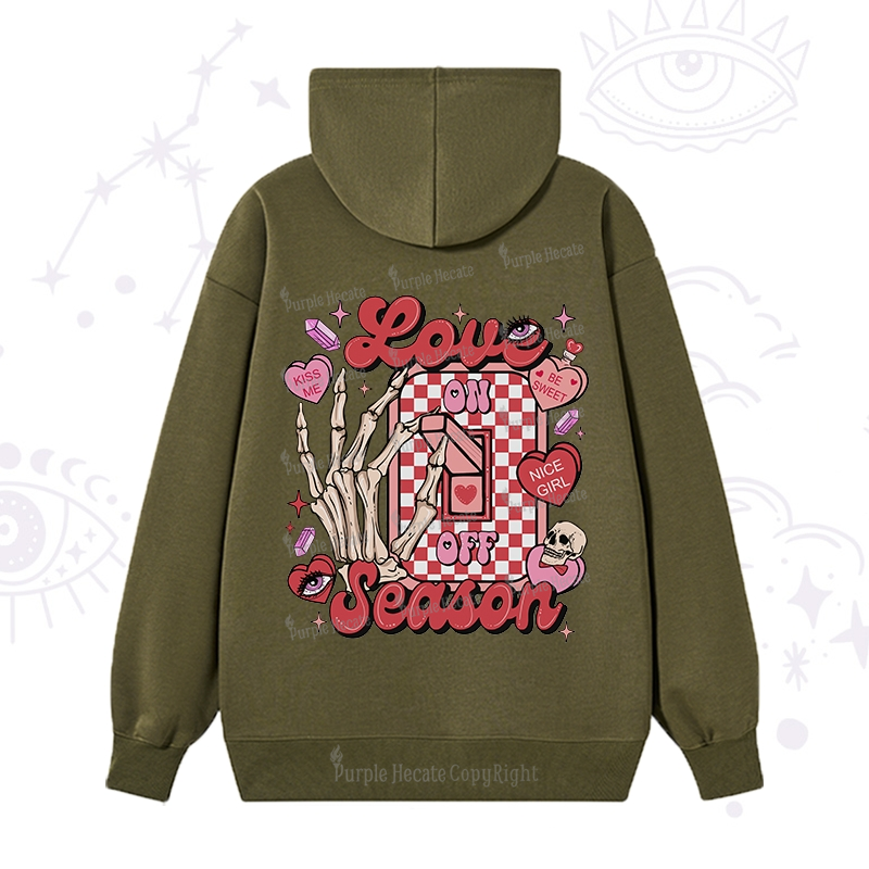 Purplehecate Love On Or Off Hoodie