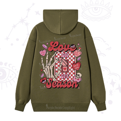 Purplehecate Love On Or Off Hoodie
