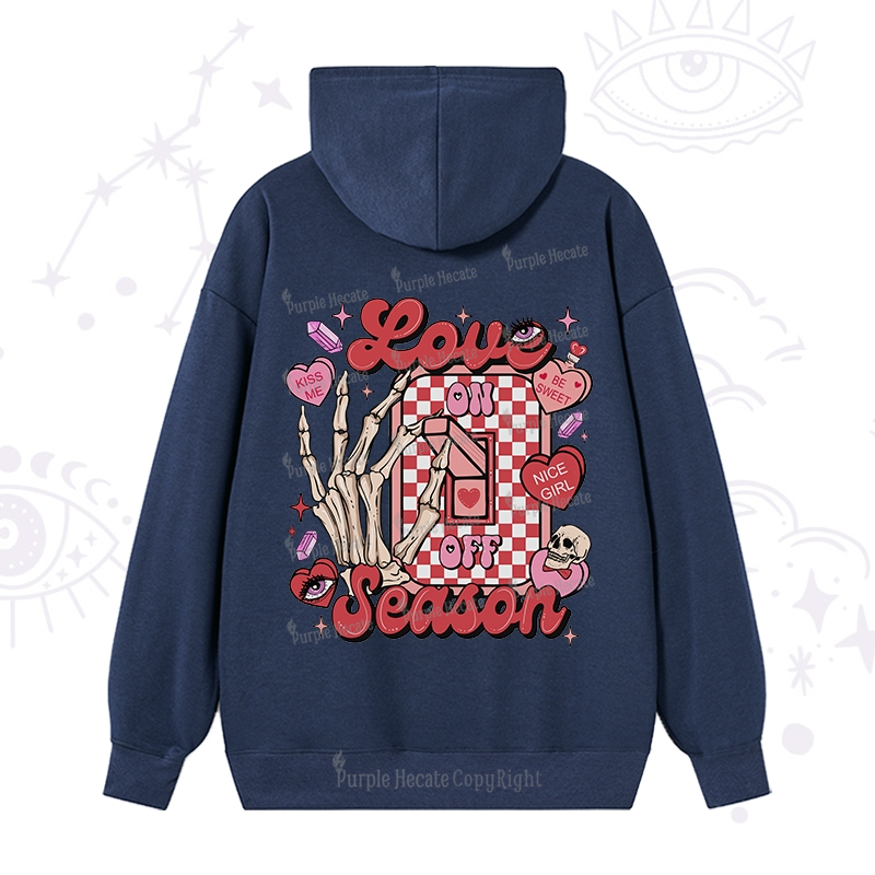 Purplehecate Love On Or Off Hoodie