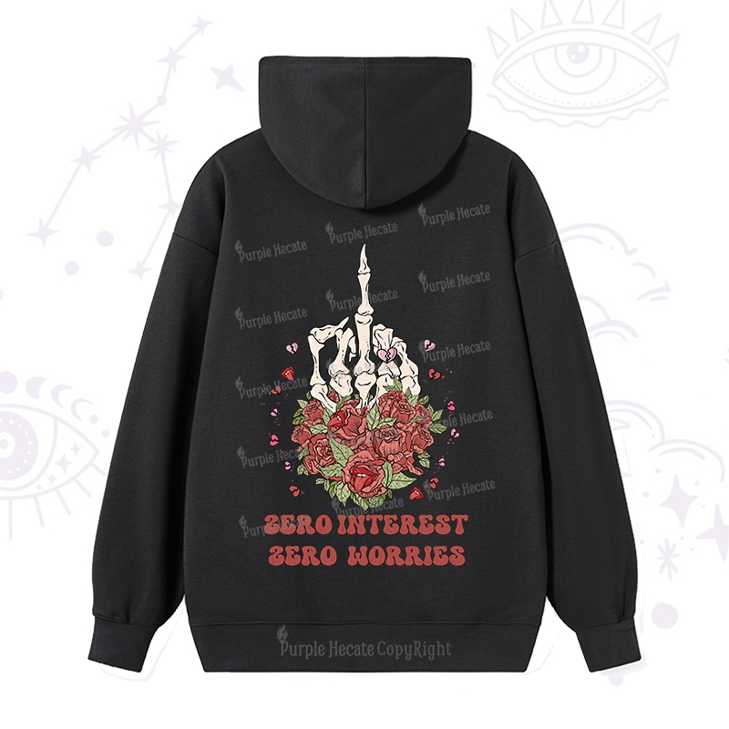 Purplehecate Zero Interest Zero Worries Hoodie