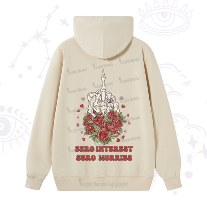 Purplehecate Zero Interest Zero Worries Hoodie