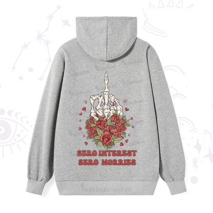 Purplehecate Zero Interest Zero Worries Hoodie