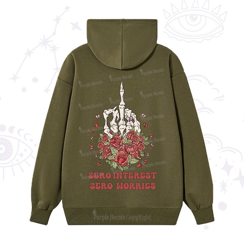 Purplehecate Zero Interest Zero Worries Hoodie