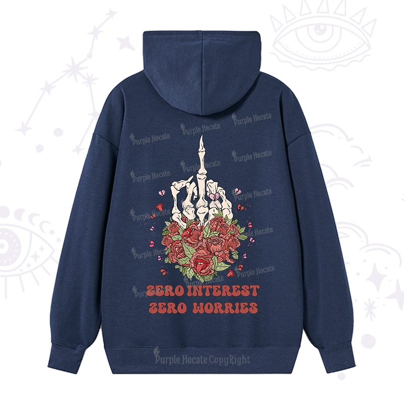 Purplehecate Zero Interest Zero Worries Hoodie