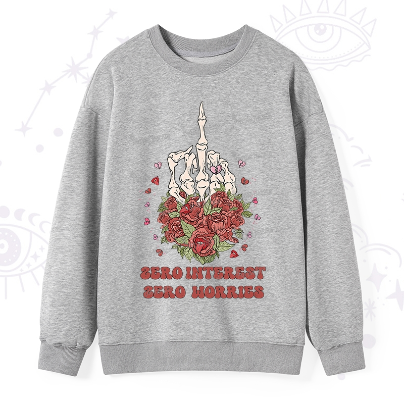 Purplehecate Zero Interest Zero Worries Sweatshirt