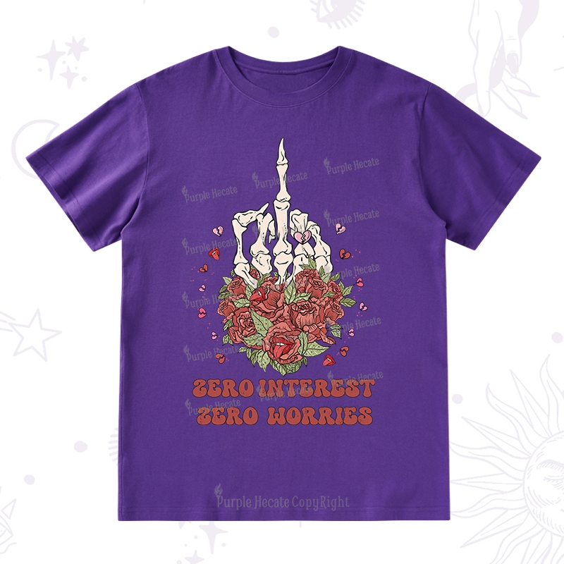 Purplehecate Zero Interest Zero Worries T-Shirt