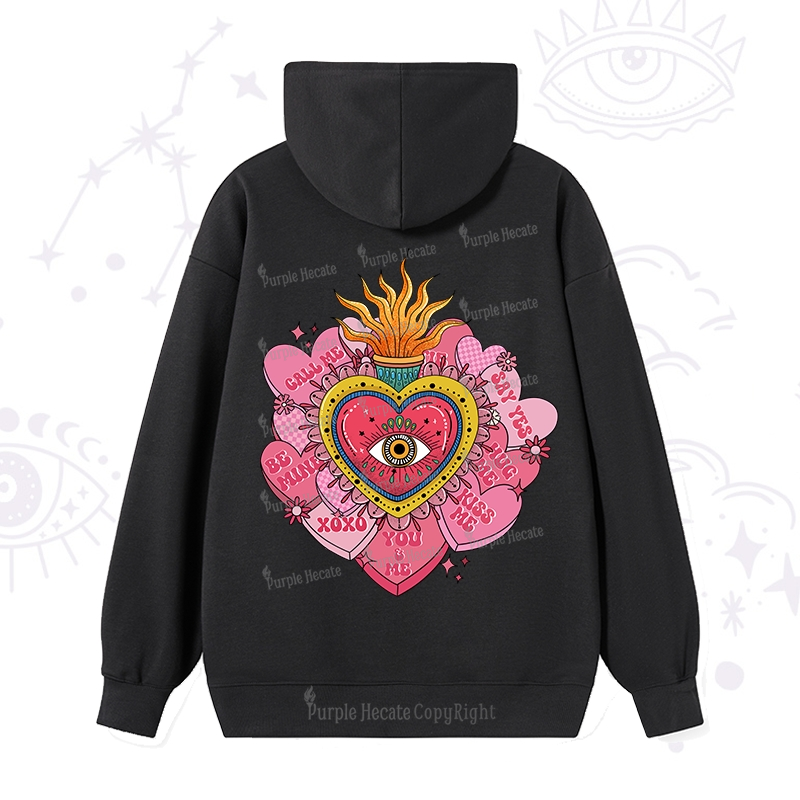 Purplehecate The Eye of the Heart Valentine Hoodie