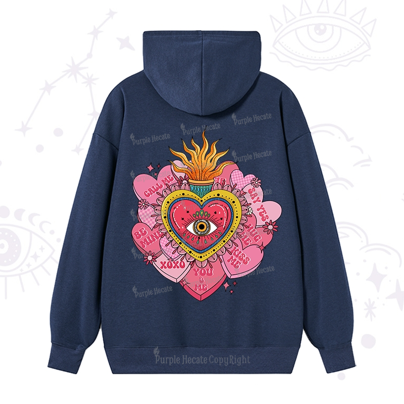Purplehecate The Eye of the Heart Valentine Hoodie