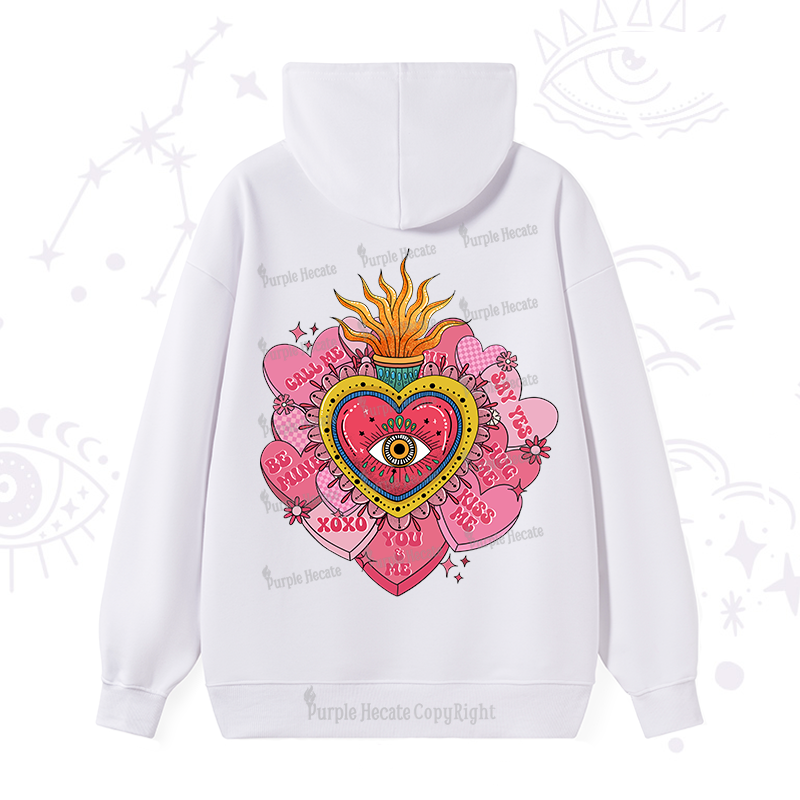 Purplehecate The Eye of the Heart Valentine Hoodie