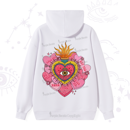 Purplehecate The Eye of the Heart Valentine Hoodie