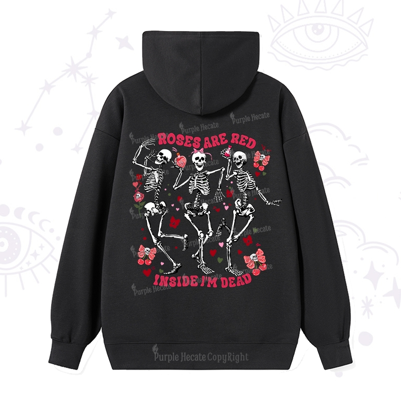 Purplehecate Roses Are Red Valentine Hoodie