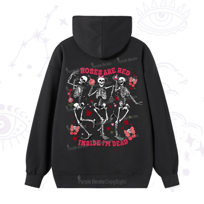 Purplehecate Roses Are Red Valentine Hoodie