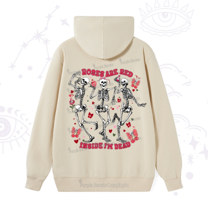 Purplehecate Roses Are Red Valentine Hoodie