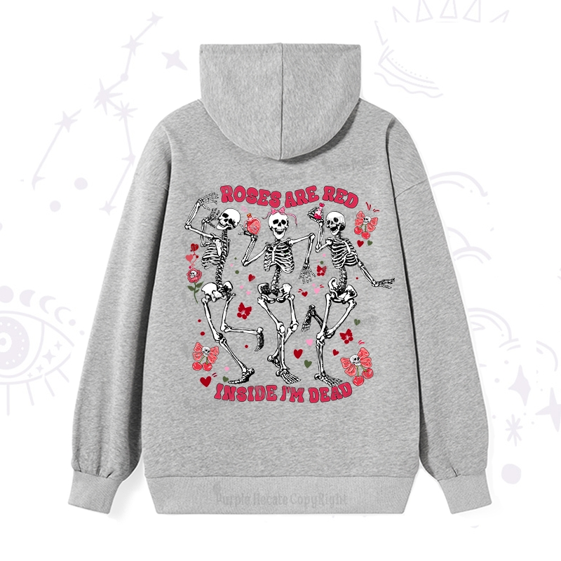 Purplehecate Roses Are Red Valentine Hoodie