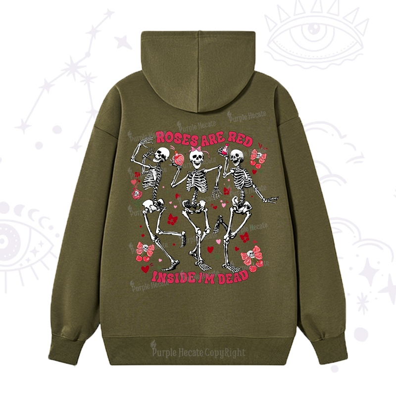 Purplehecate Roses Are Red Valentine Hoodie