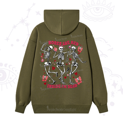 Purplehecate Roses Are Red Valentine Hoodie