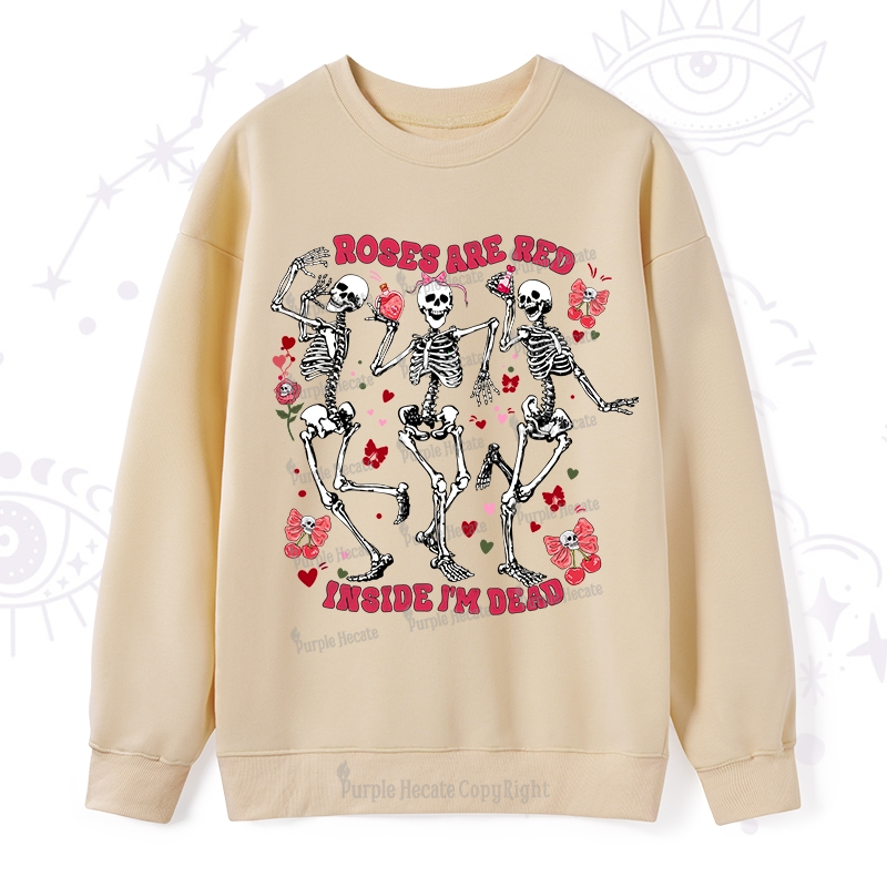 Purplehecate Roses Are Red Valentine Sweatshirt