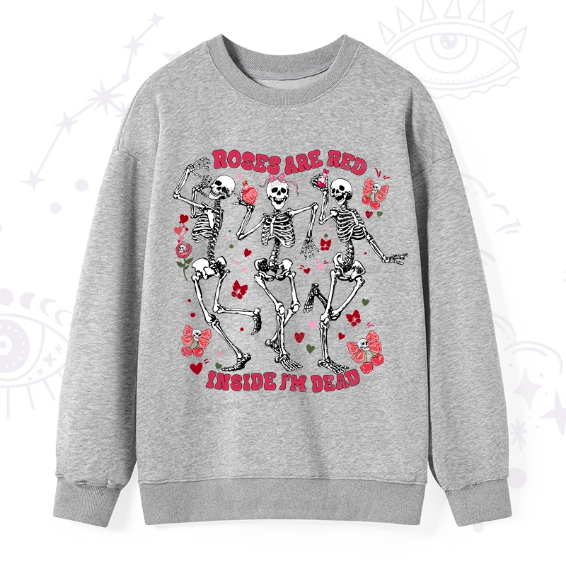 Purplehecate Roses Are Red Valentine Sweatshirt