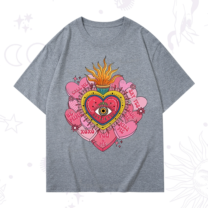 Purplehecate The Eye of the Heart Valentine T-Shirt