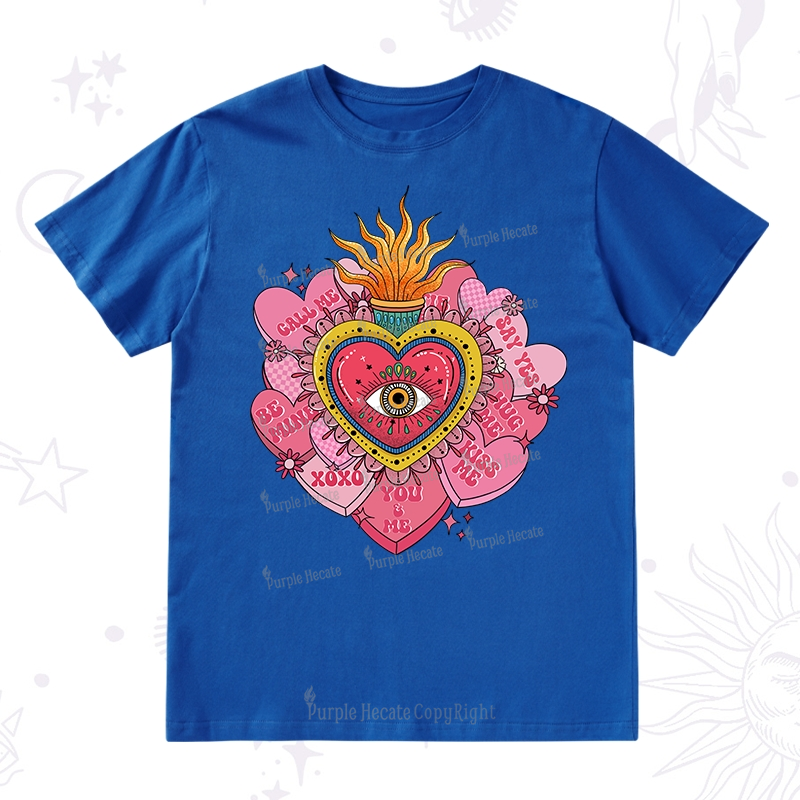 Purplehecate The Eye of the Heart Valentine T-Shirt