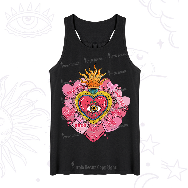Purplehecate The Eye of the Heart Valentine Tank