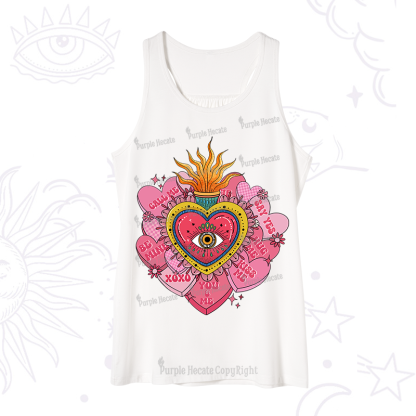 Purplehecate The Eye of the Heart Valentine Tank