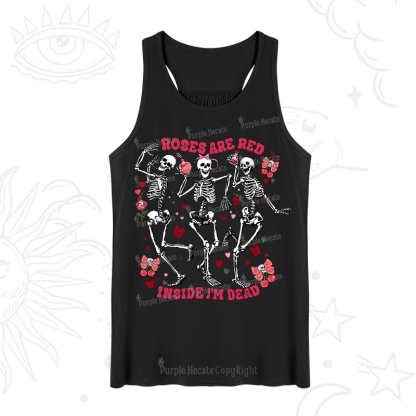 Purplehecate Roses Are Red Valentine Tank