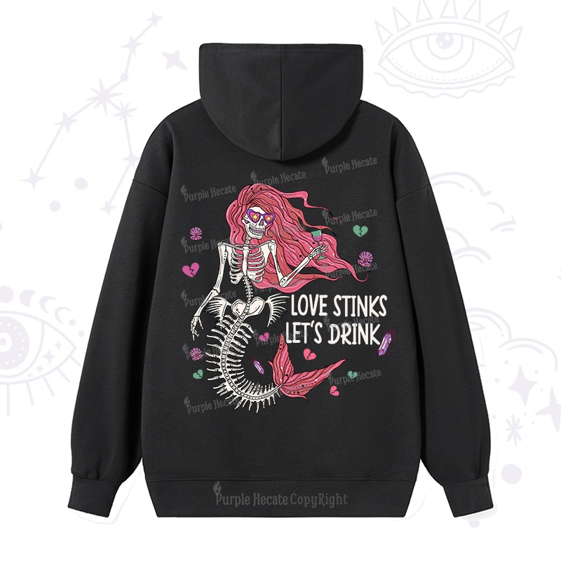 Purplehecate Love Stinks Let's Drink Valentine Hoodie