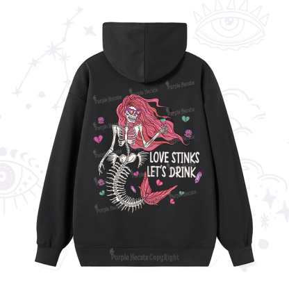 Purplehecate Love Stinks Let's Drink Valentine Hoodie