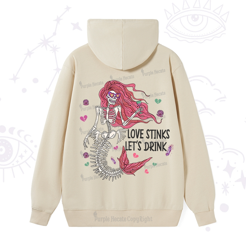 Purplehecate Love Stinks Let's Drink Valentine Hoodie