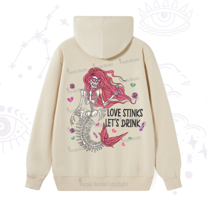 Purplehecate Love Stinks Let's Drink Valentine Hoodie