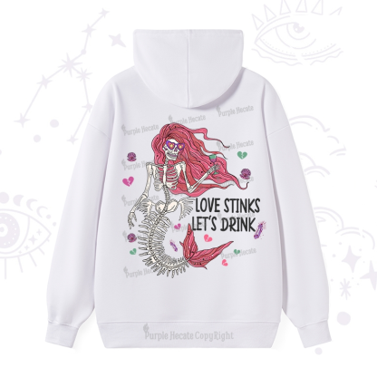 Purplehecate Love Stinks Let's Drink Valentine Hoodie