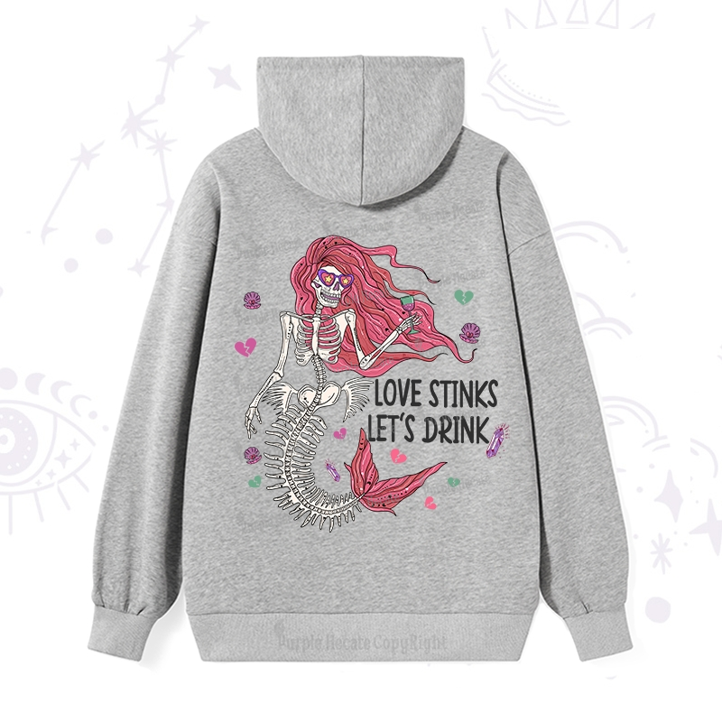 Purplehecate Love Stinks Let's Drink Valentine Hoodie