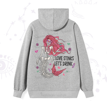 Purplehecate Love Stinks Let's Drink Valentine Hoodie