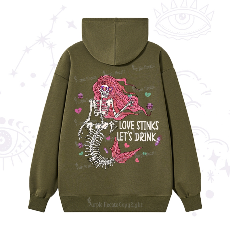 Purplehecate Love Stinks Let's Drink Valentine Hoodie
