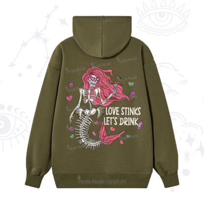 Purplehecate Love Stinks Let's Drink Valentine Hoodie