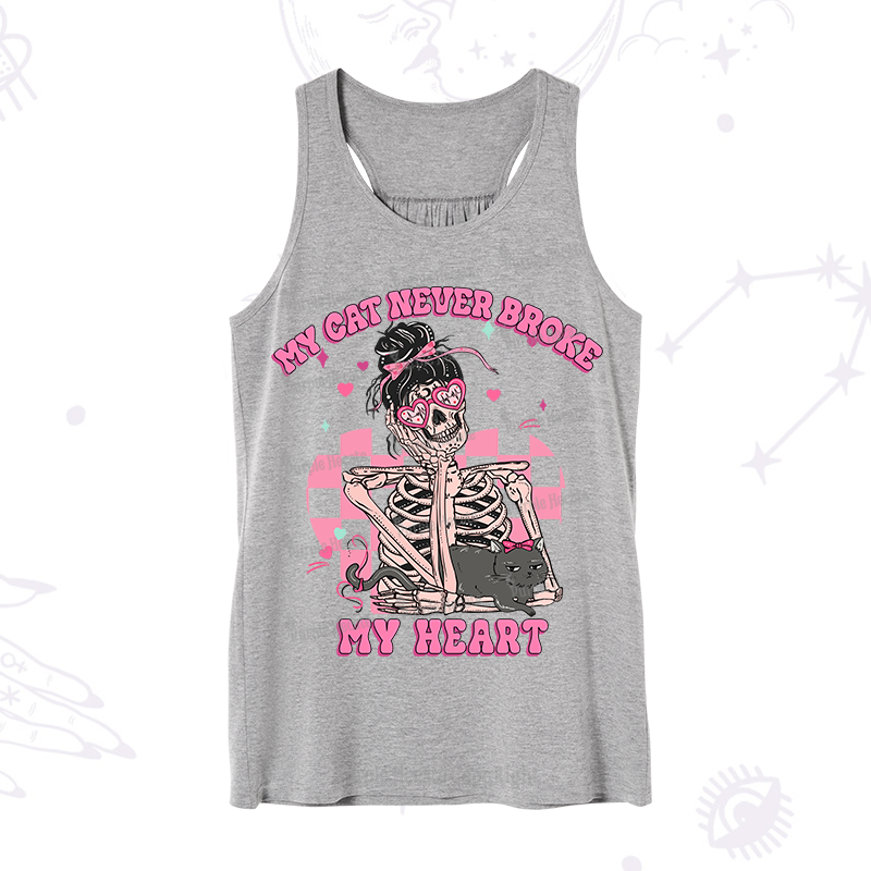 Purplehecate My Cat Never Broke My Heart Valentine Tank